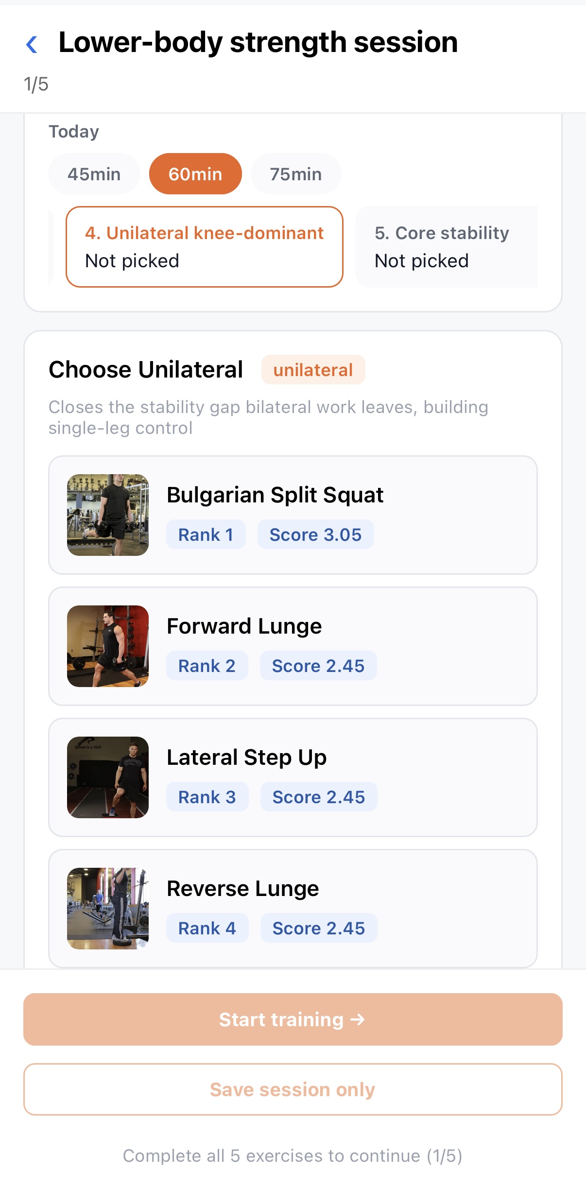 Basketball exercise library